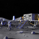 Illustration for article titled This Is Lunarcrete, a Building Block for Moon Colonies